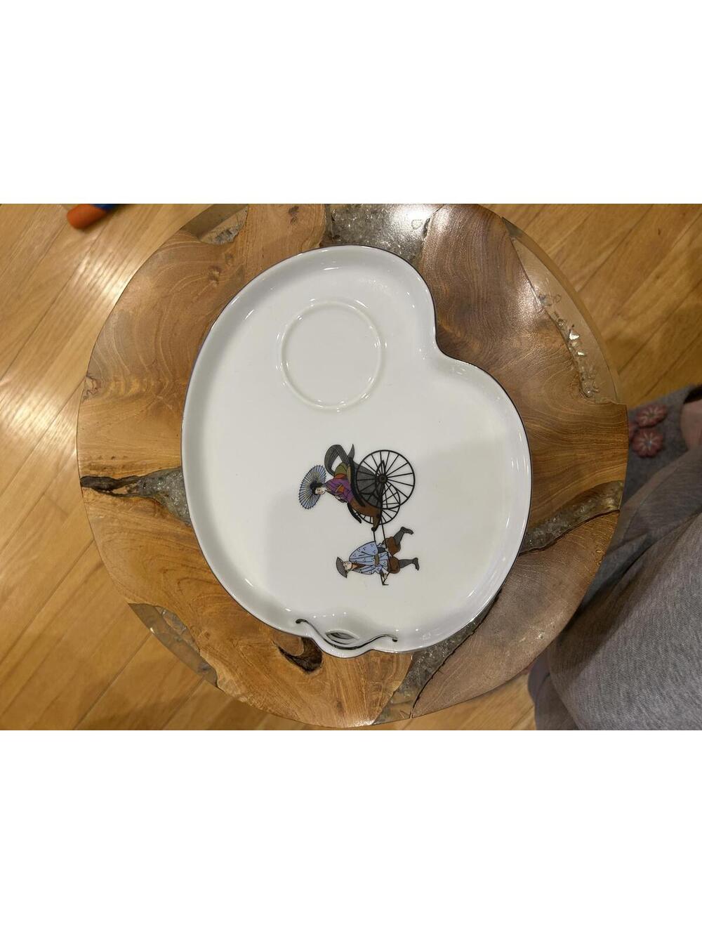 Snack plate by Hakusan Fine China Japan #9501